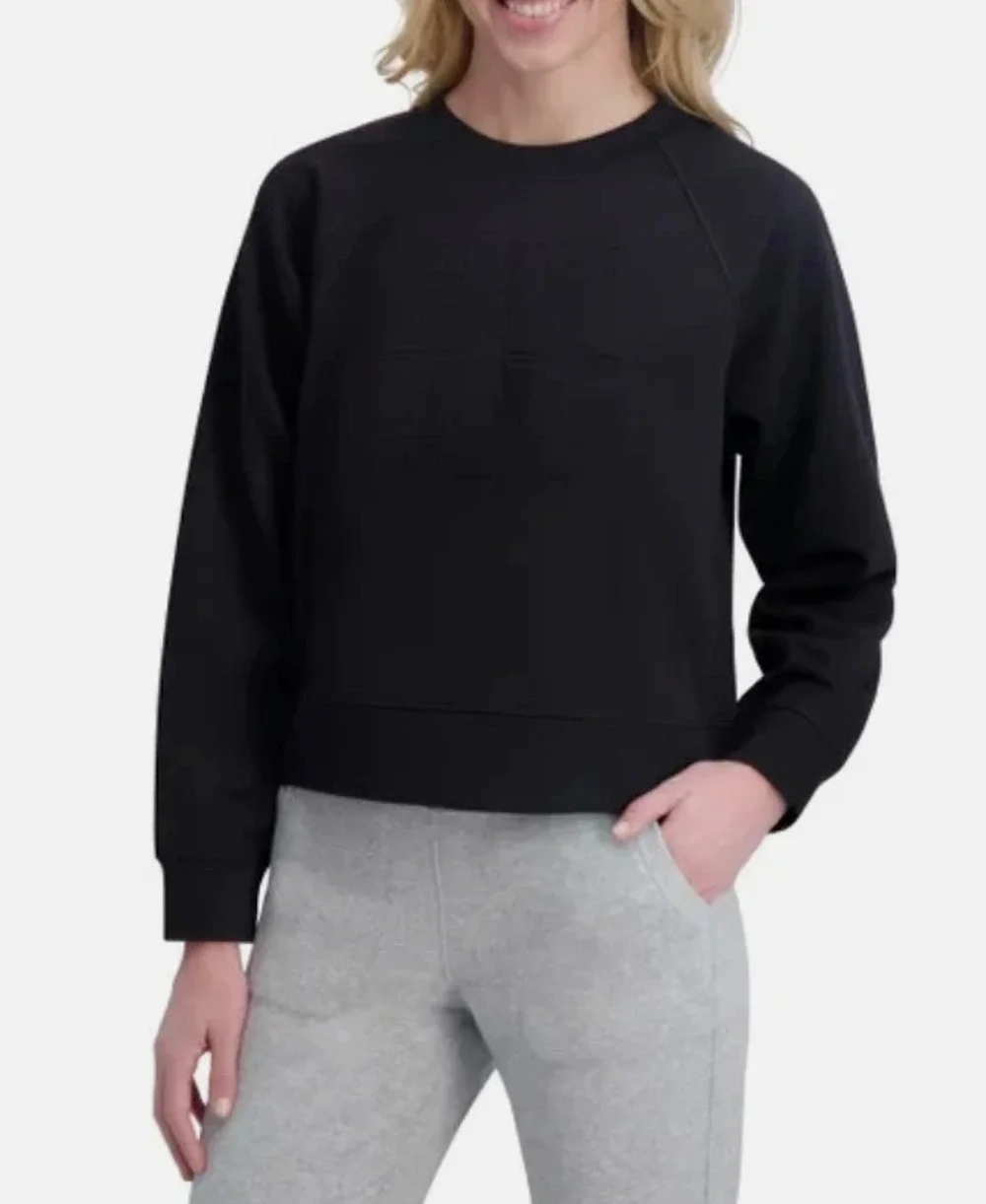 DKNY Sport Women's Embossed Logo Crewneck Sweatshirt XL